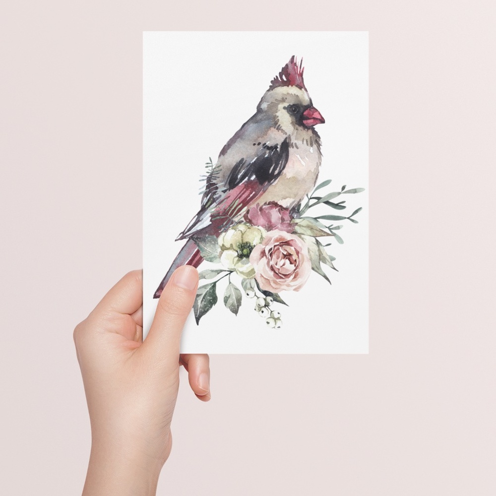 Cardinal Wall Art Print Poster Illustration Unframed - Picture 9 of 17
